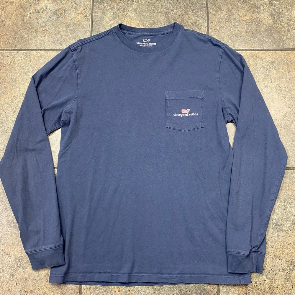 Men’s Vineyard Vines Long Sleeve Pocket T-Shirt Size Small